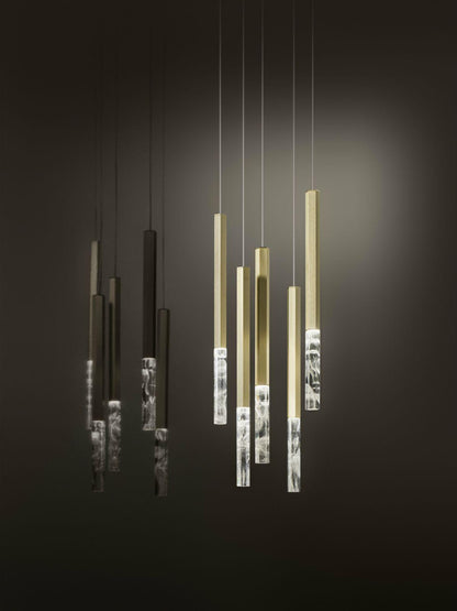 Shine Vertical Plumage Pendant light Suspension