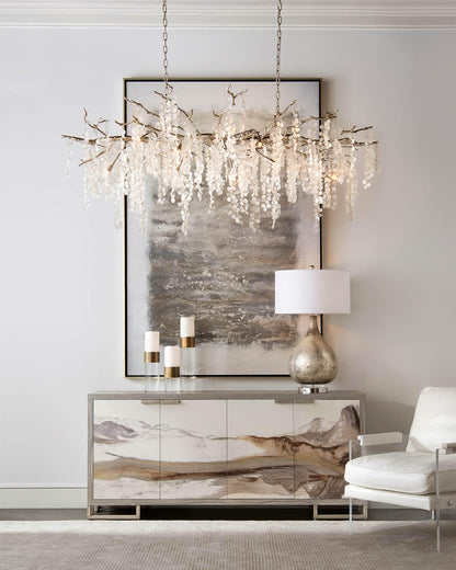 Shiro Noda Crystal Electrolier Chandelier