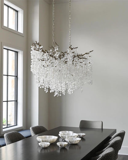 Shiro Noda Crystal Electrolier Chandelier