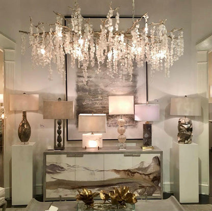 Shiro Noda Crystal Electrolier Chandelier