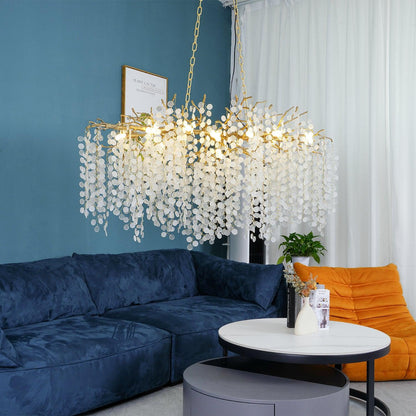 Shiro Noda Crystal Electrolier Chandelier