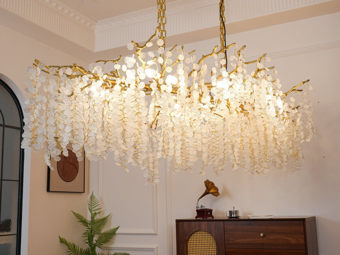 Shiro Noda Crystal Electrolier Chandelier