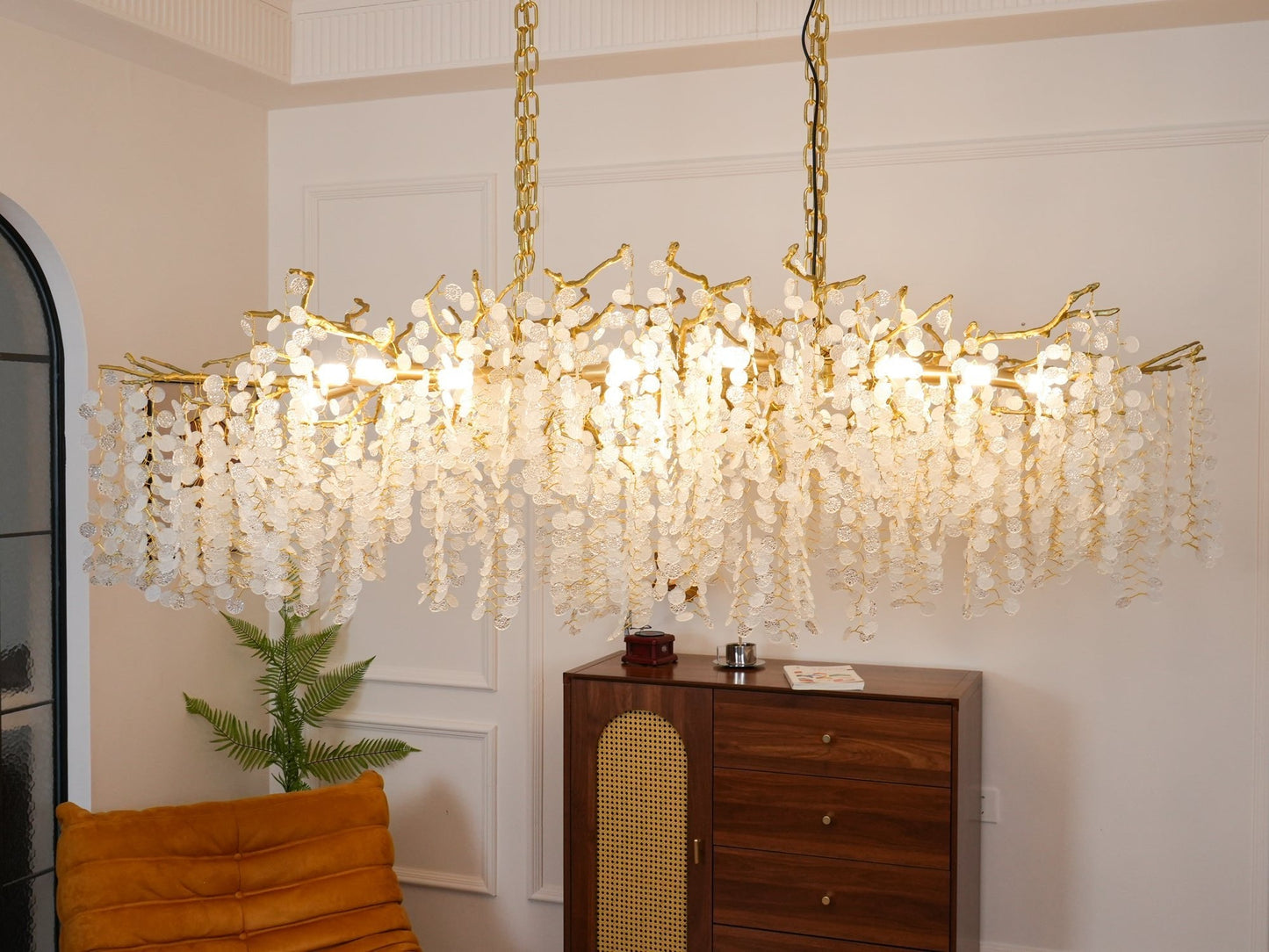 Shiro Noda Crystal Electrolier Chandelier