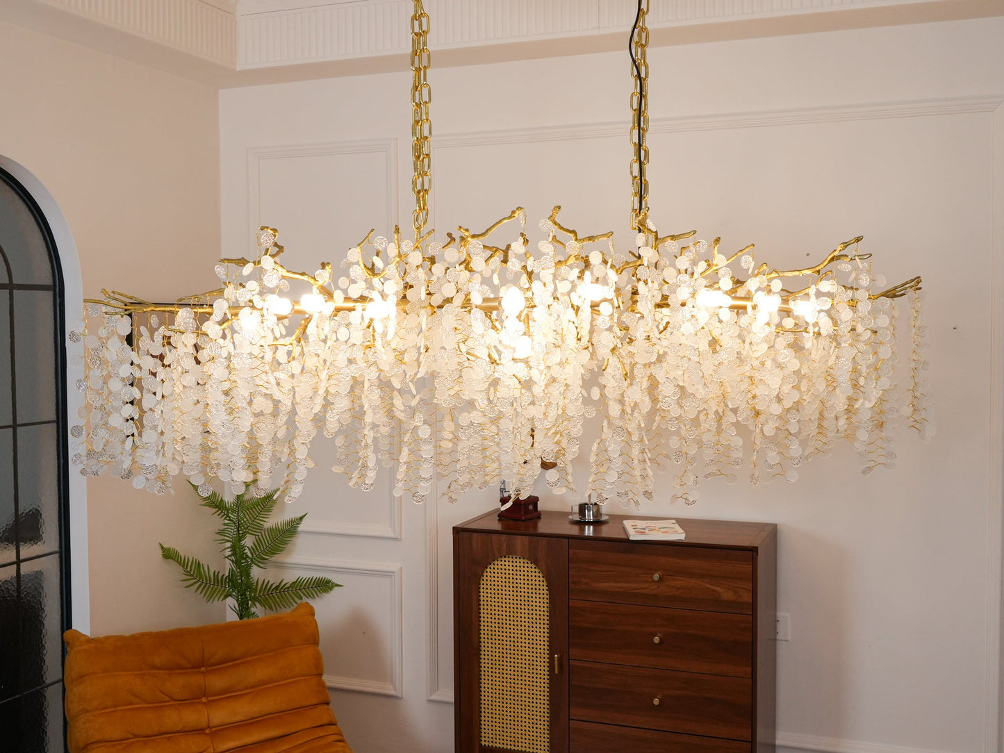 Shiro Noda Crystal Electrolier Chandelier