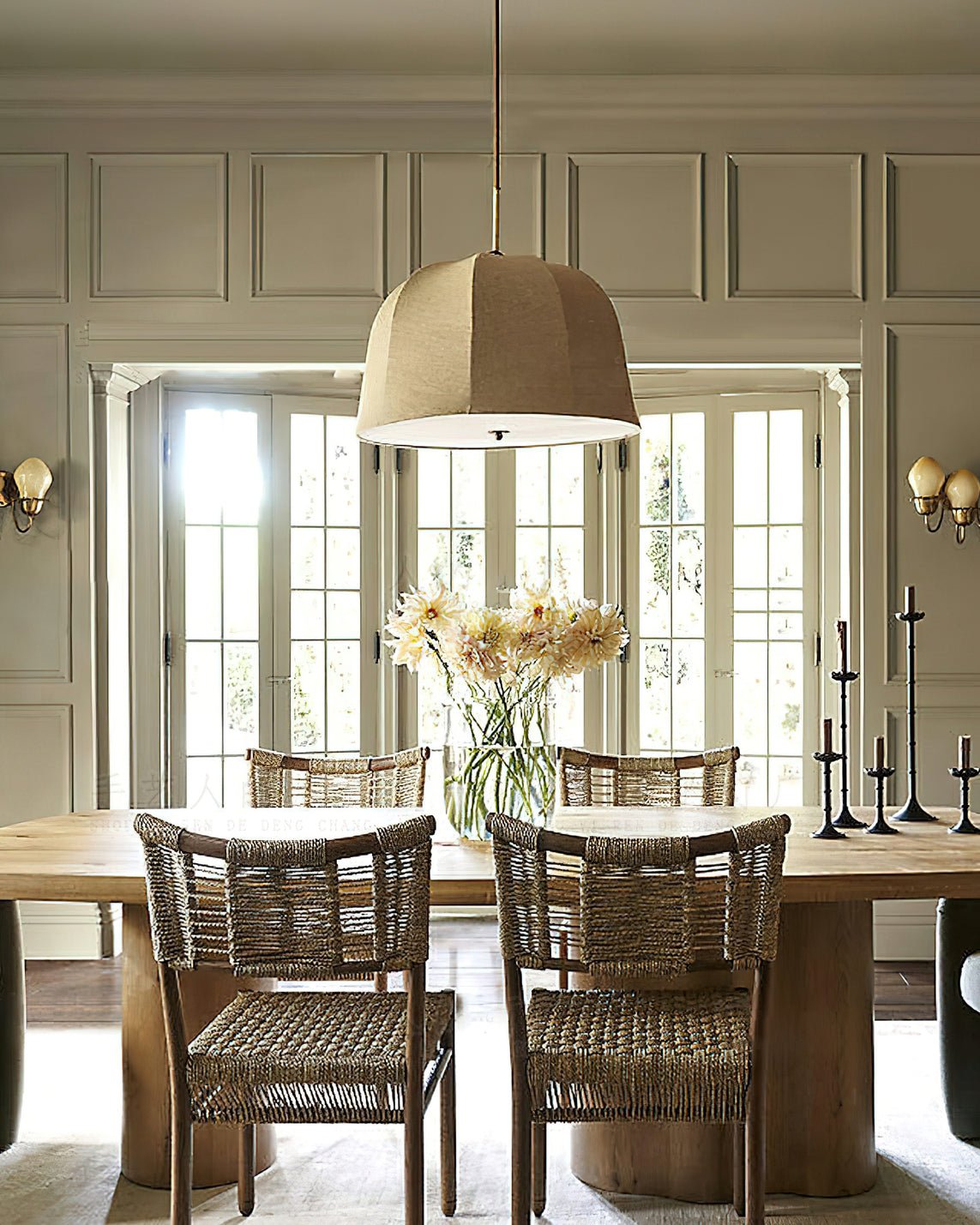 Sienna Linen Hanging light Pendant Lamp