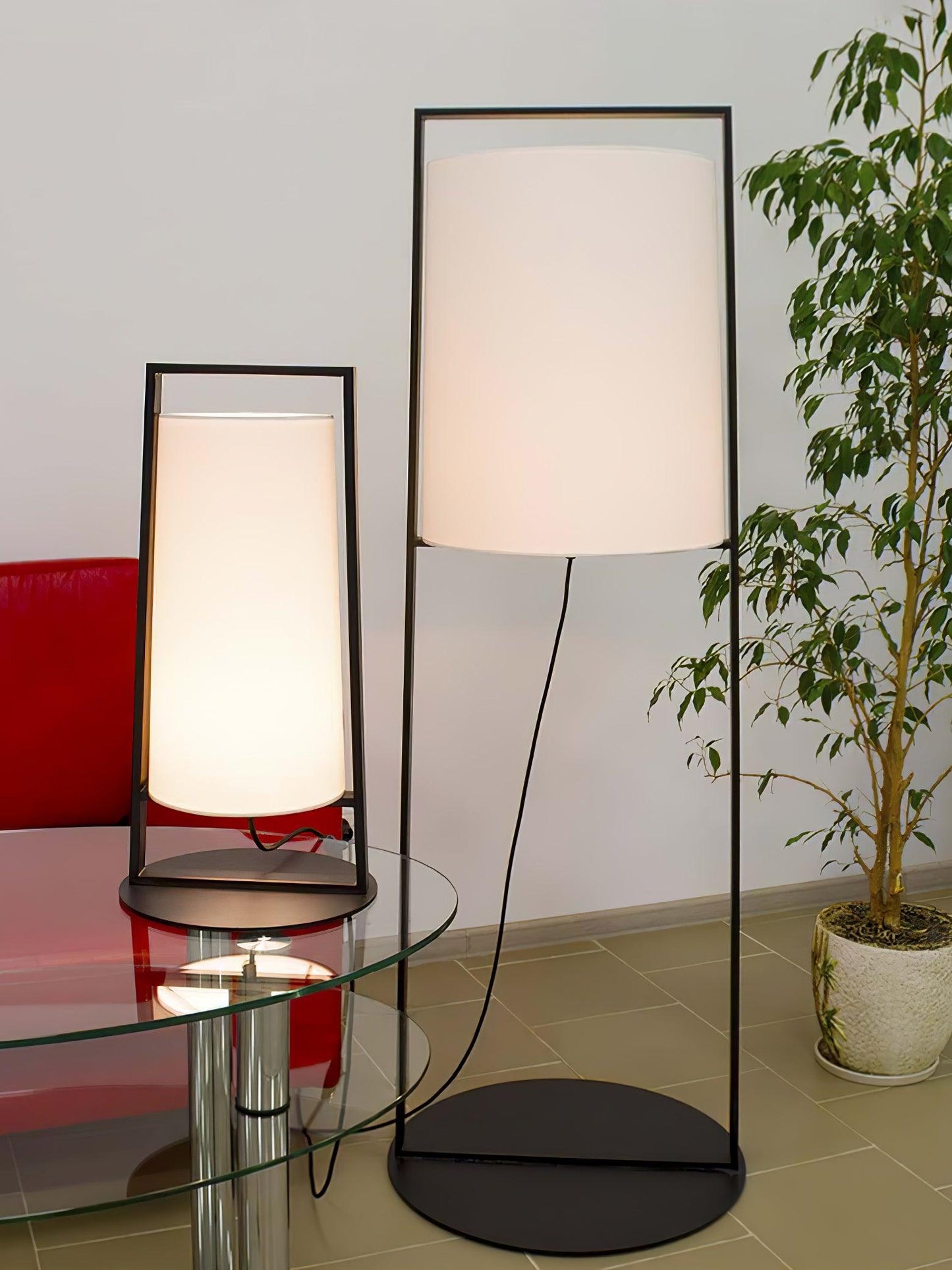 Silhouette Textile Floor-mounted Lamp Floor Lamp