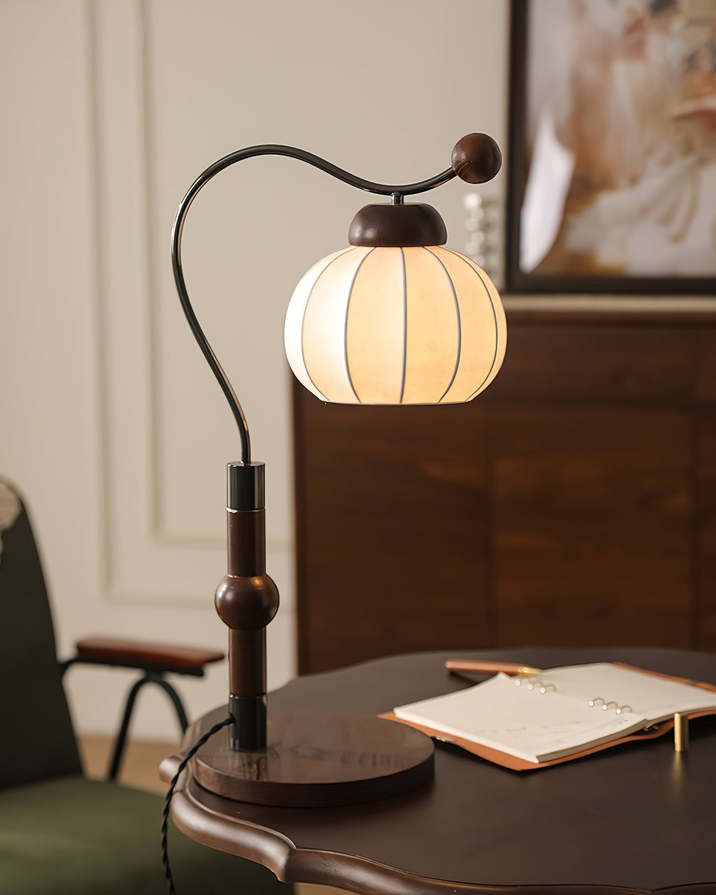 Silk Globe Accent lamp Table Lamp