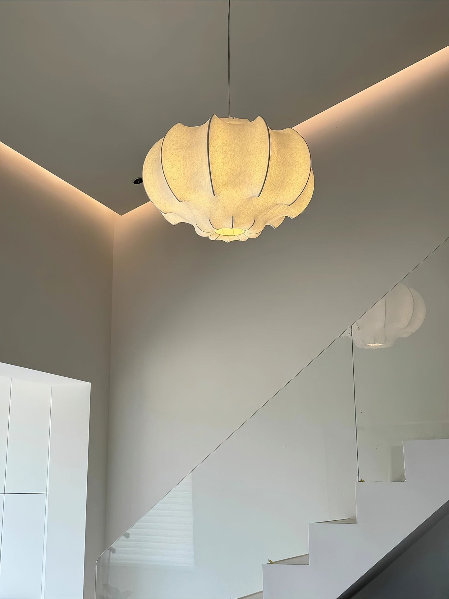 Silken Lotus Silk Pendant Lamp