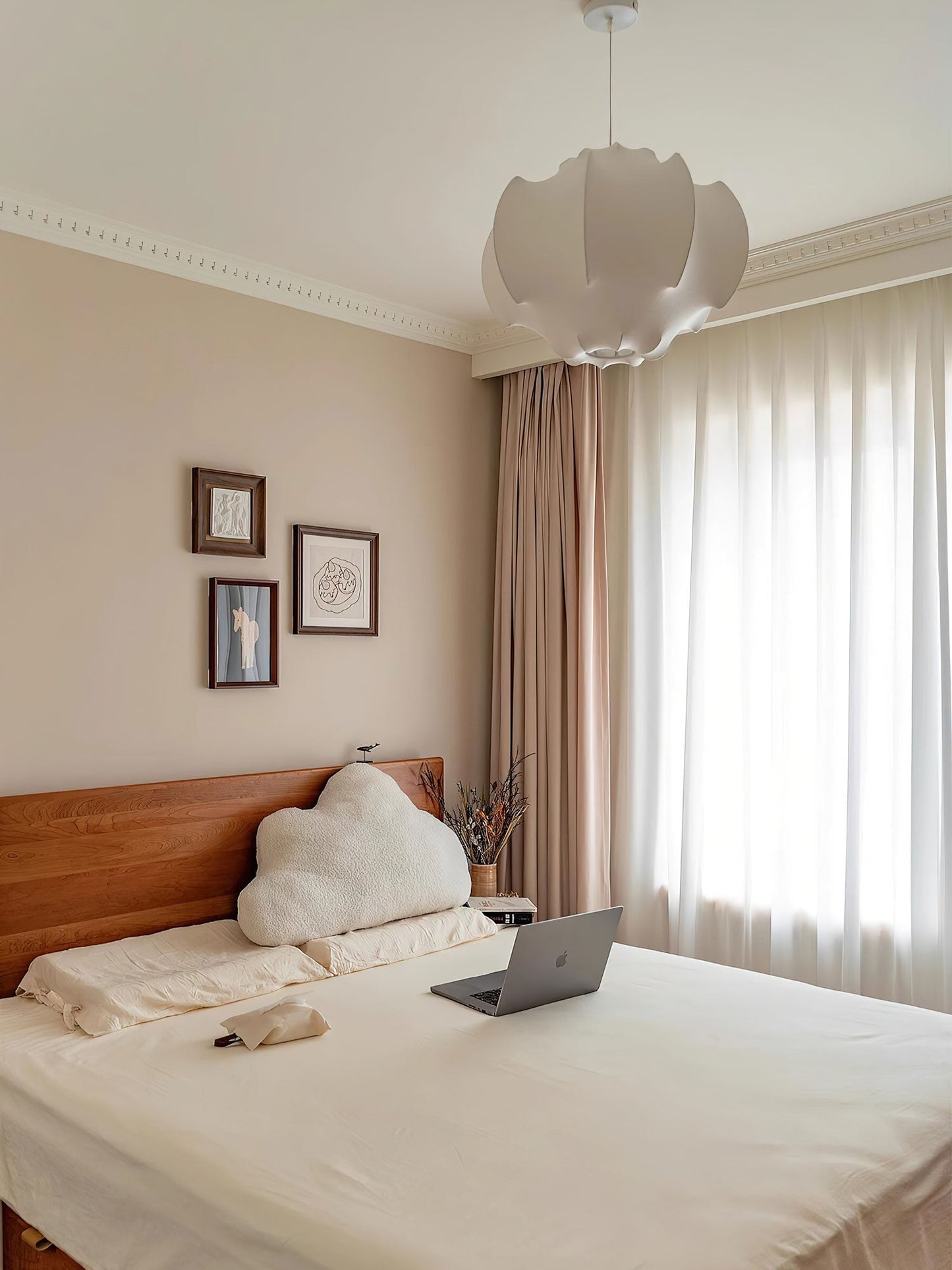 Silken Lotus Silk Pendant Lamp