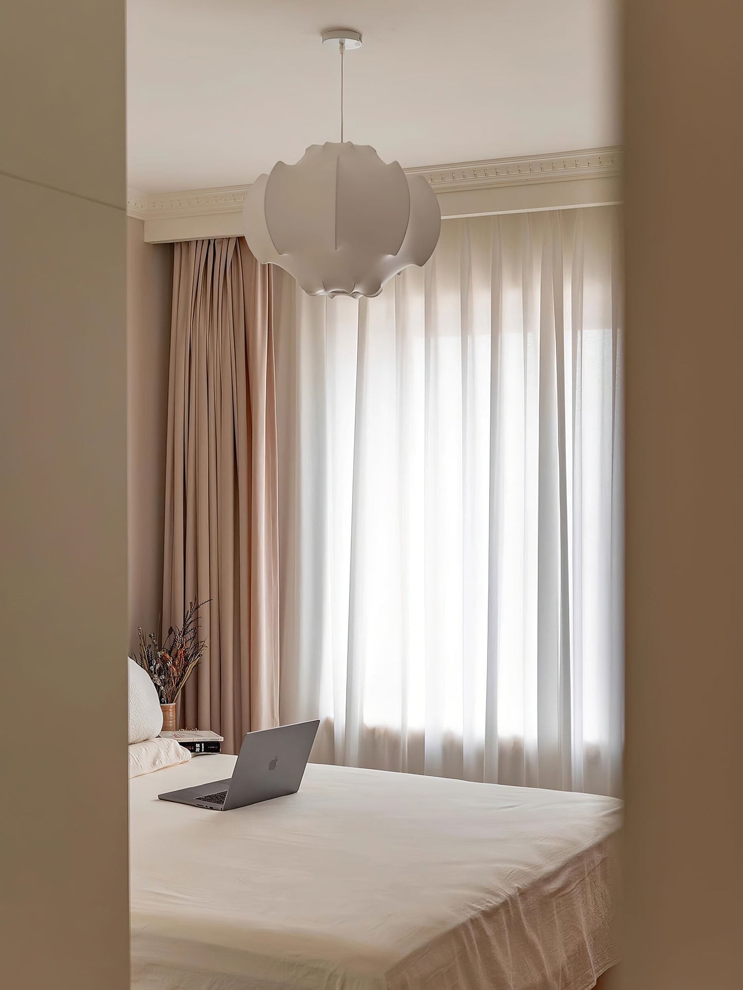 Silken Lotus Silk Pendant Lamp