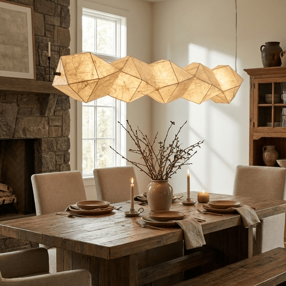 Silvara Fold Linear Pendant Lamp