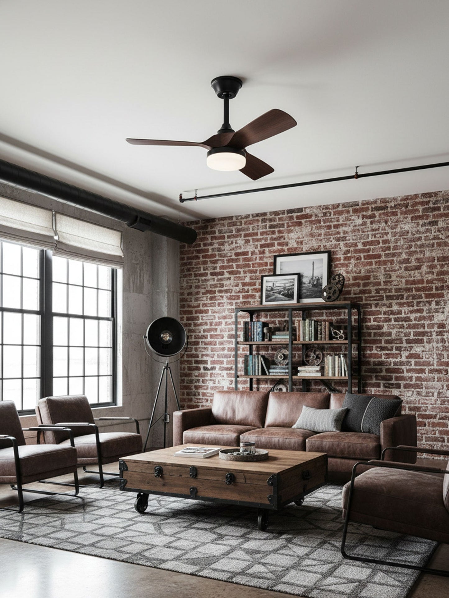 Silven Curve Ceiling Fan Light