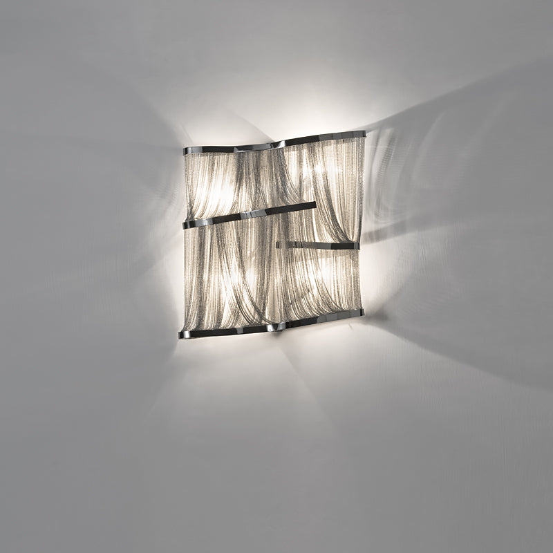 Luxury Silver Chain Wall Light