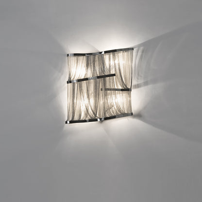 Luxury Silver Chain Wall Light