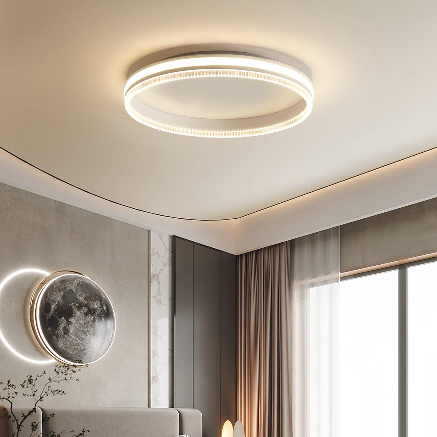 Simple Acrylic Ring Overhead fixture Ceiling Light