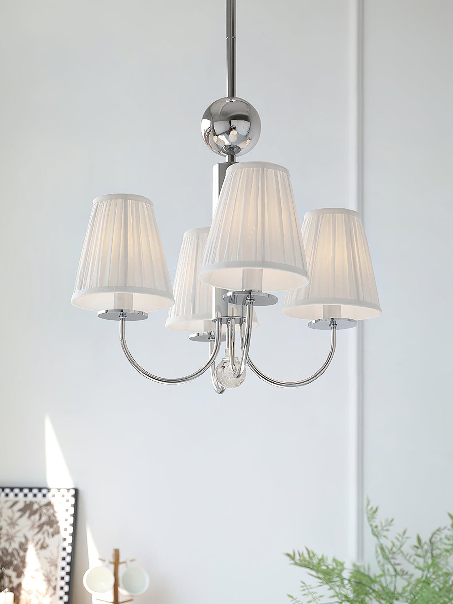 Simplicity Chrome Candelabrum Chandelier