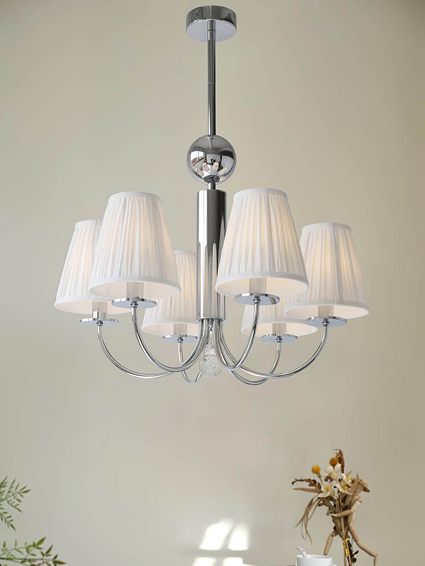 Simplicity Chrome Candelabrum Chandelier