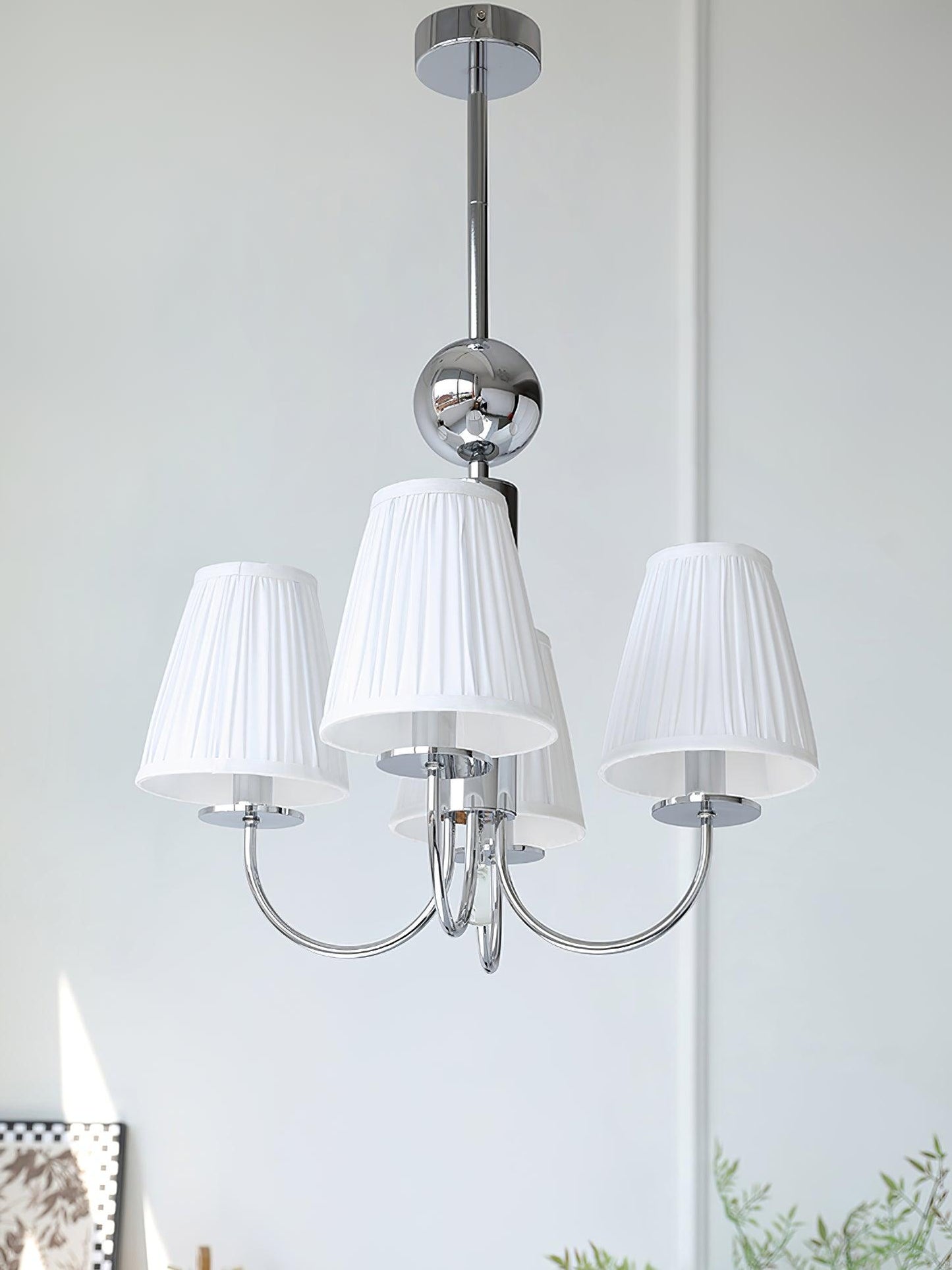 Simplicity Chrome Candelabrum Chandelier