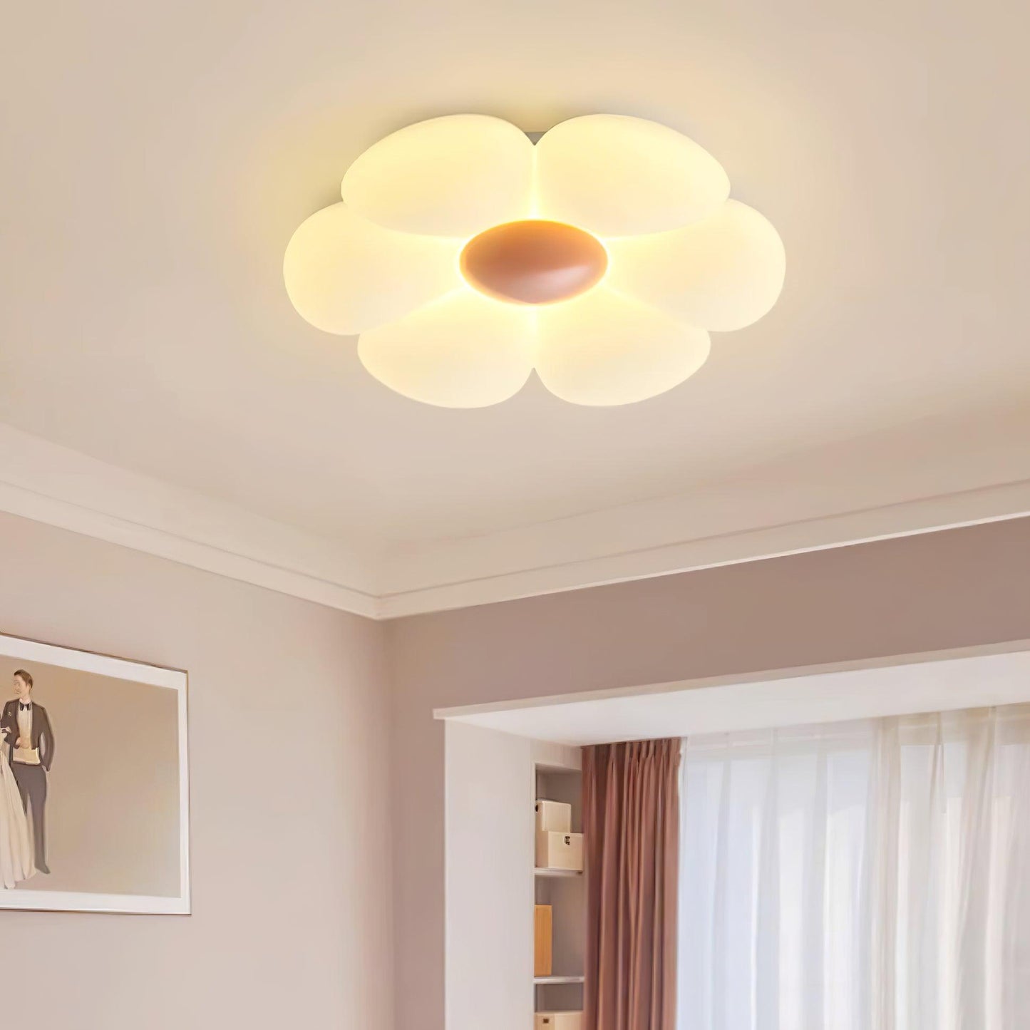 Six-leaf Flower Kids Room Overhead light Ceiling Lamp