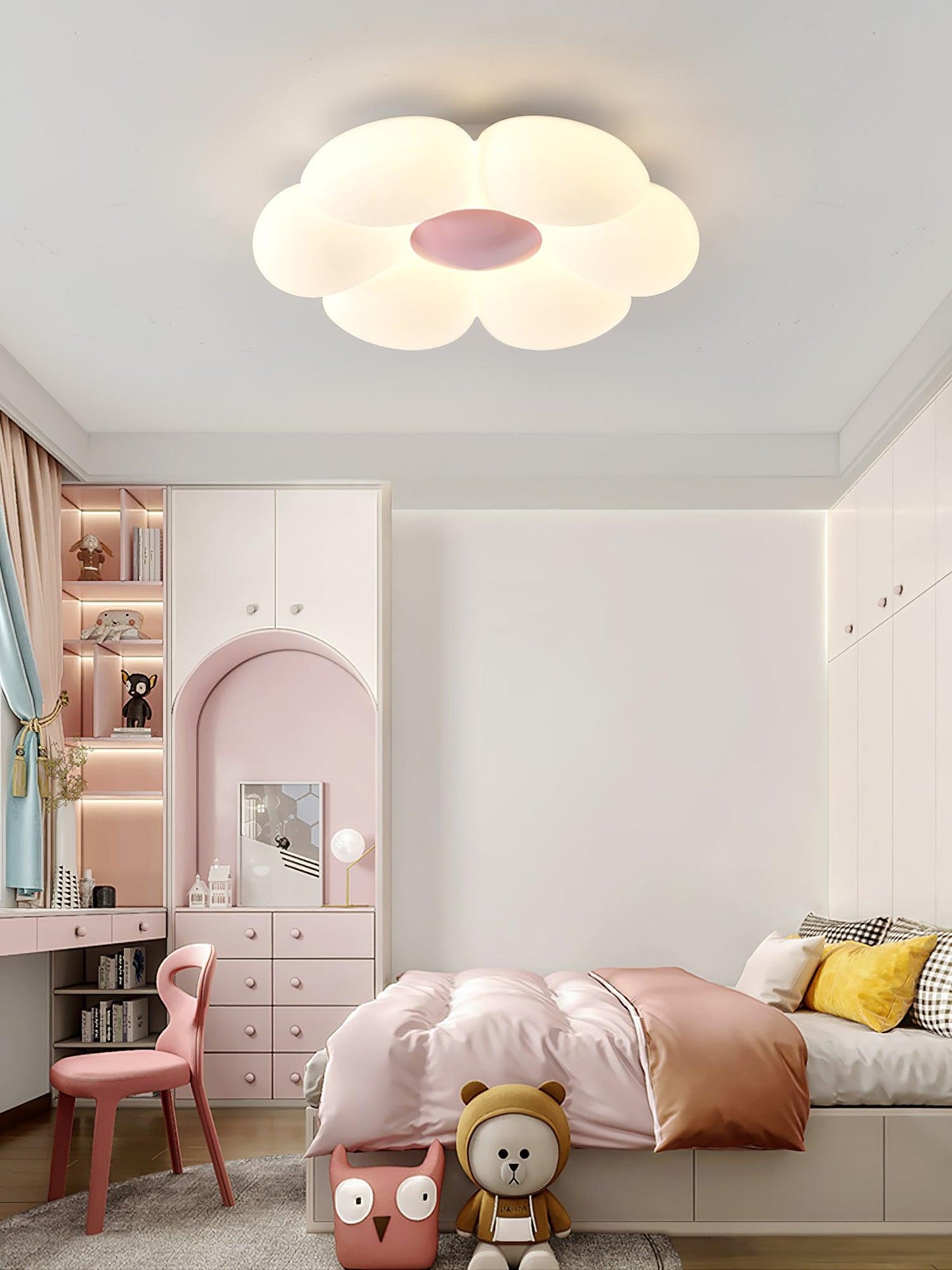 Six-leaf Flower Kids Room Overhead light Ceiling Lamp