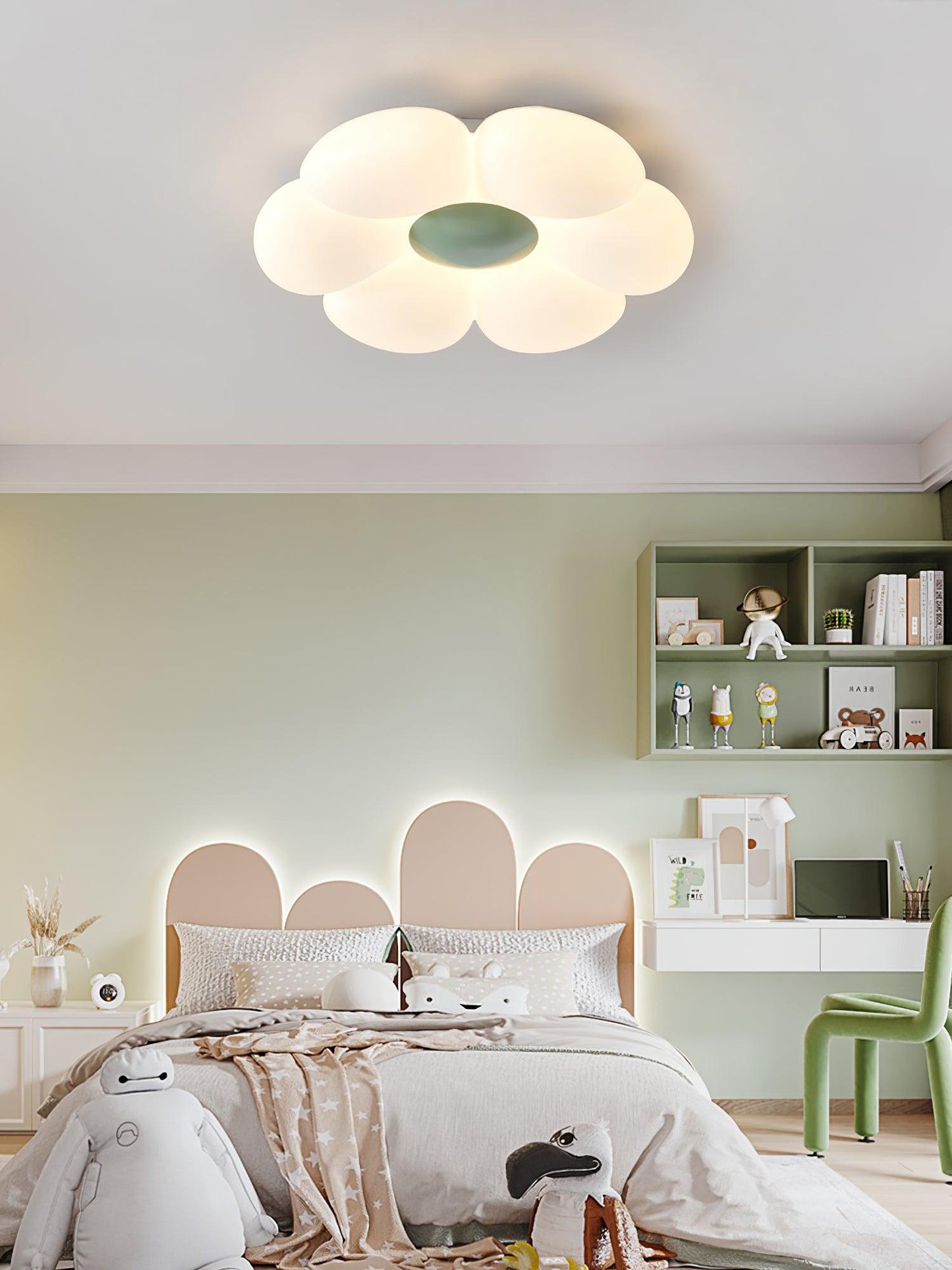 Six-leaf Flower Kids Room Overhead light Ceiling Lamp