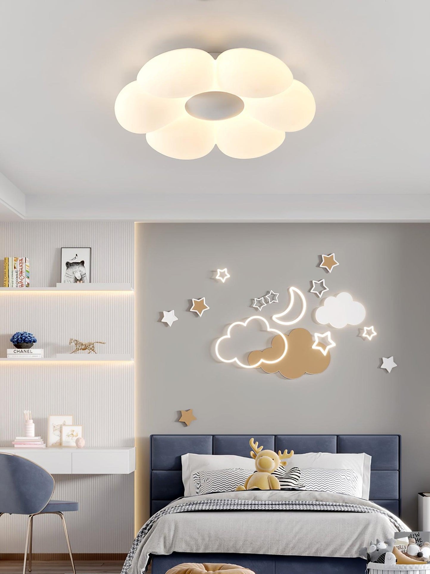 Six-leaf Flower Kids Room Overhead light Ceiling Lamp