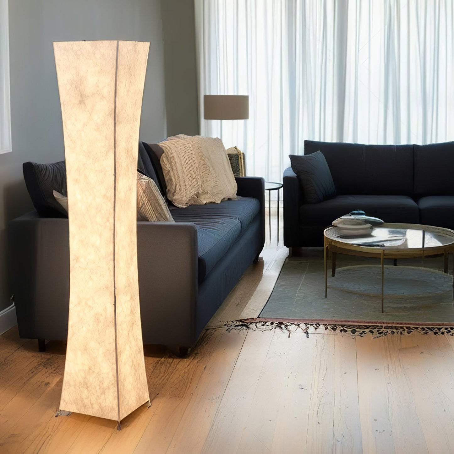 Slim Waist Tower Torchiere Lamp Floor Lamp