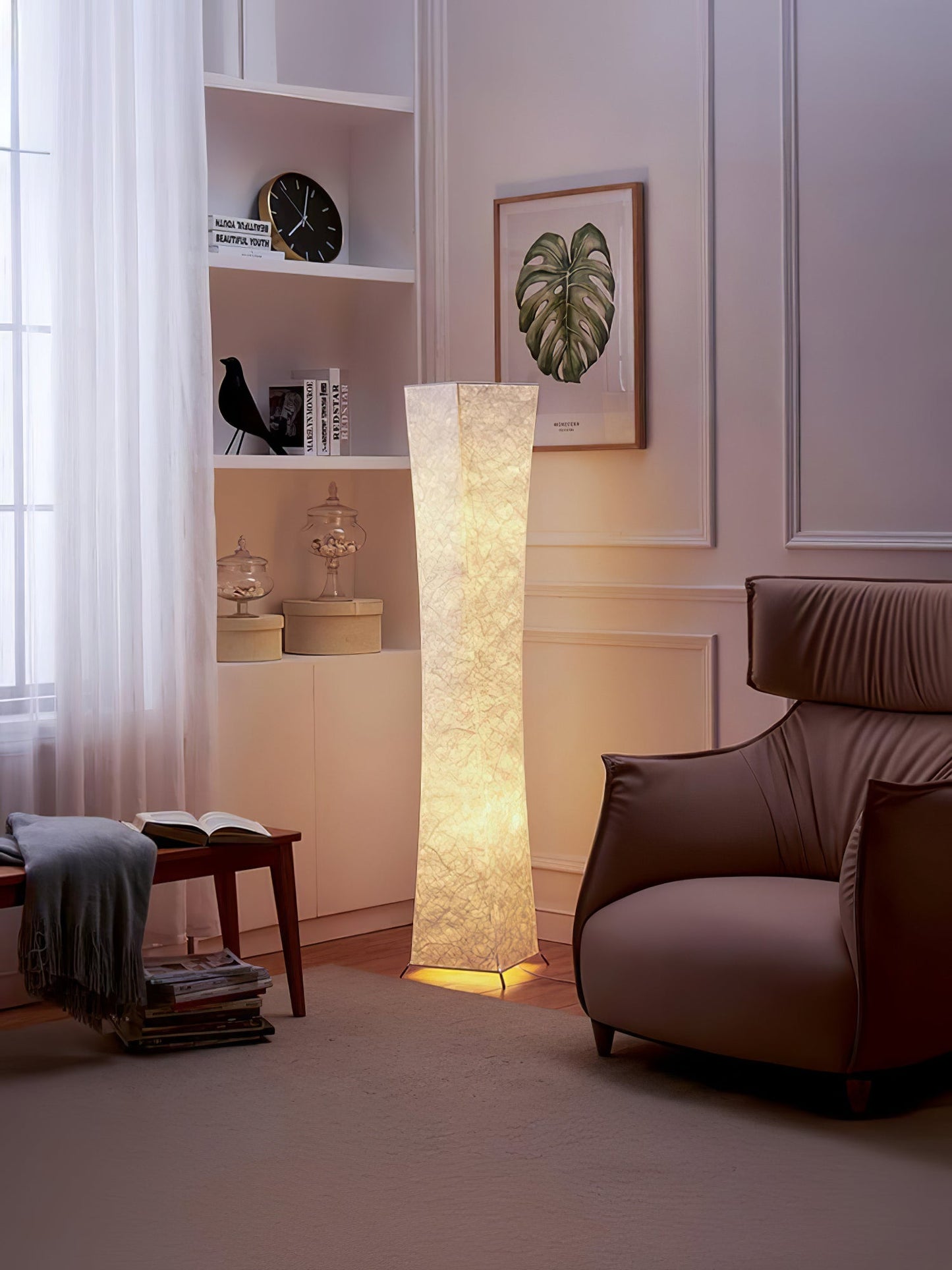 Slim Waist Tower Torchiere Lamp Floor Lamp