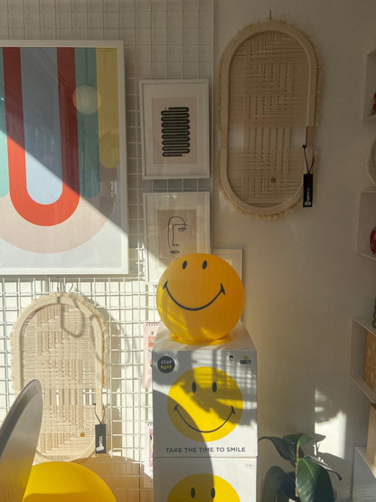 Smiling Rechargeable Built-in Battery Portable lamp Table Lamp