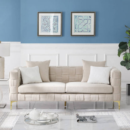 Snowflake Hand-Woven Upholstered Sofa