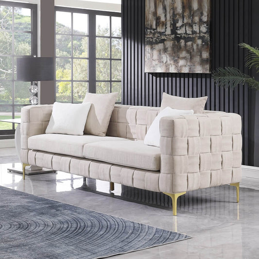 Snowflake Hand-Woven Upholstered Sofa