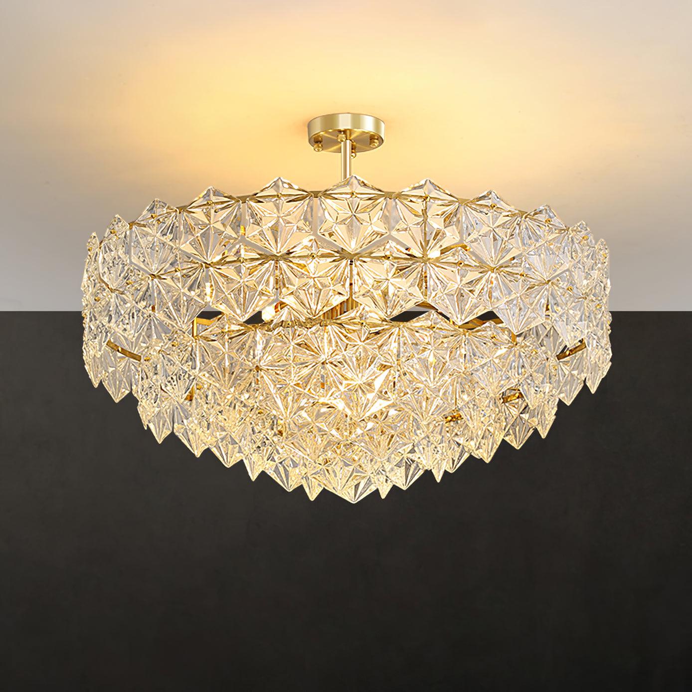 Snowflake Glass Pendant light Chandelier