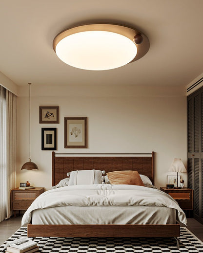 Wood Accent Ceiling Light