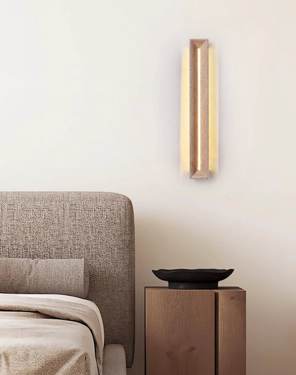 Solace Travertine Beam Wall Light