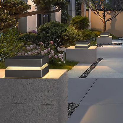 Square Post Floodlight Outdoor Light