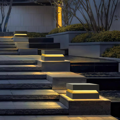 Square Post Floodlight Outdoor Light