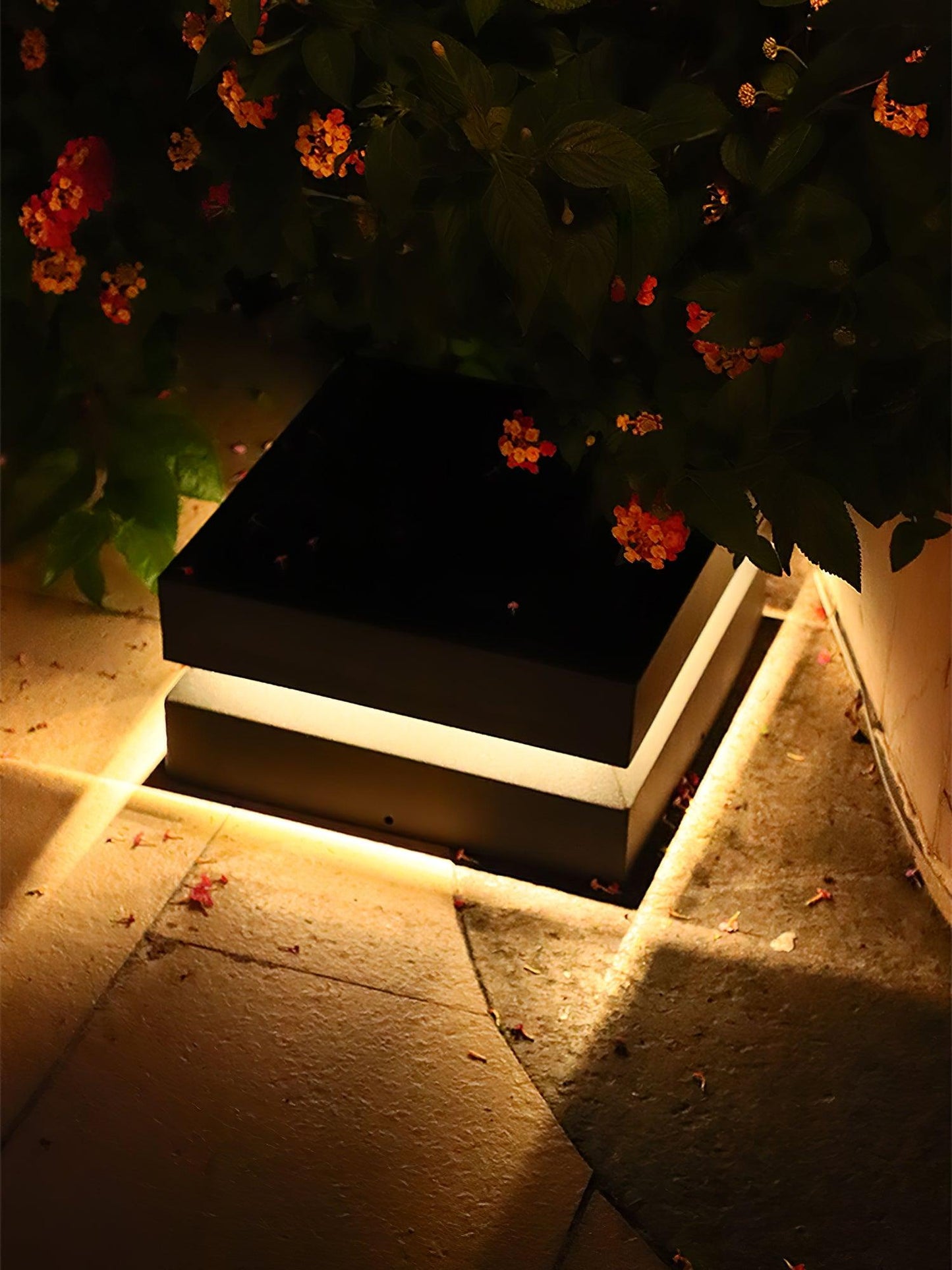 Square Post Floodlight Outdoor Light