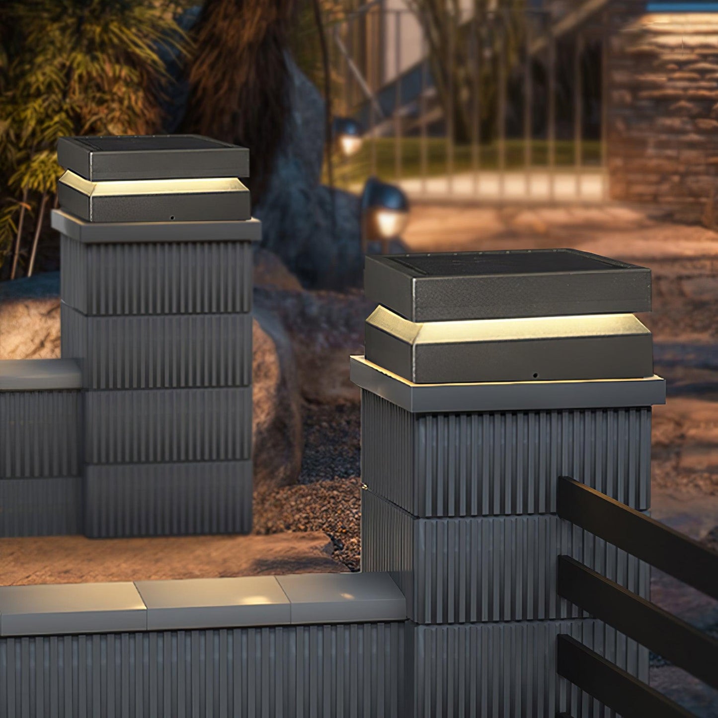 Square Post Floodlight Outdoor Light