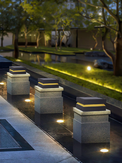 Square Post Floodlight Outdoor Light