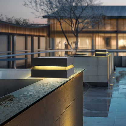 Square Post Floodlight Outdoor Light