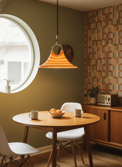 Solari Swirl Glass Pendant Light