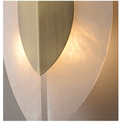 Solari Alabaster Leaf Sconce