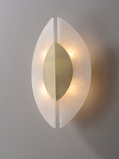 Solari Alabaster Leaf Sconce