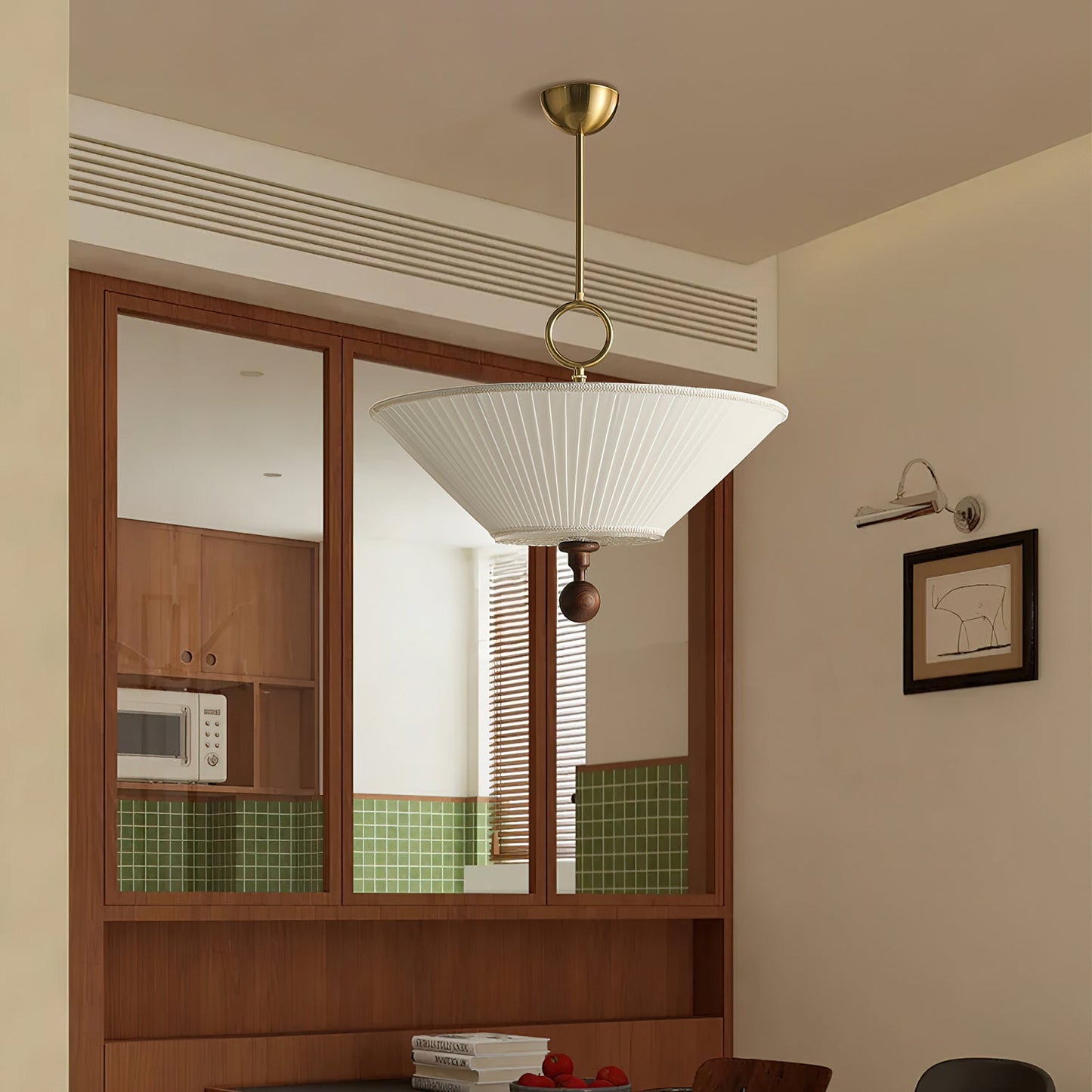 Solaria Pleated Pendant Light