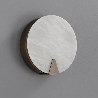 Solaris Halo Alabaster Wall Light
