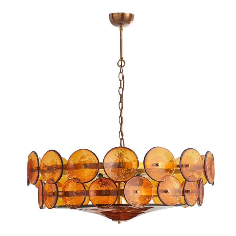 Solaris Disc Murano Candelabrum Chandelier