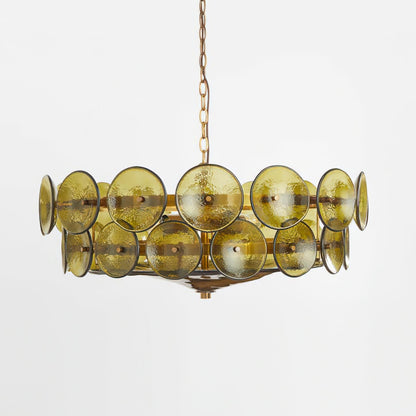 Solaris Disc Murano Candelabrum Chandelier