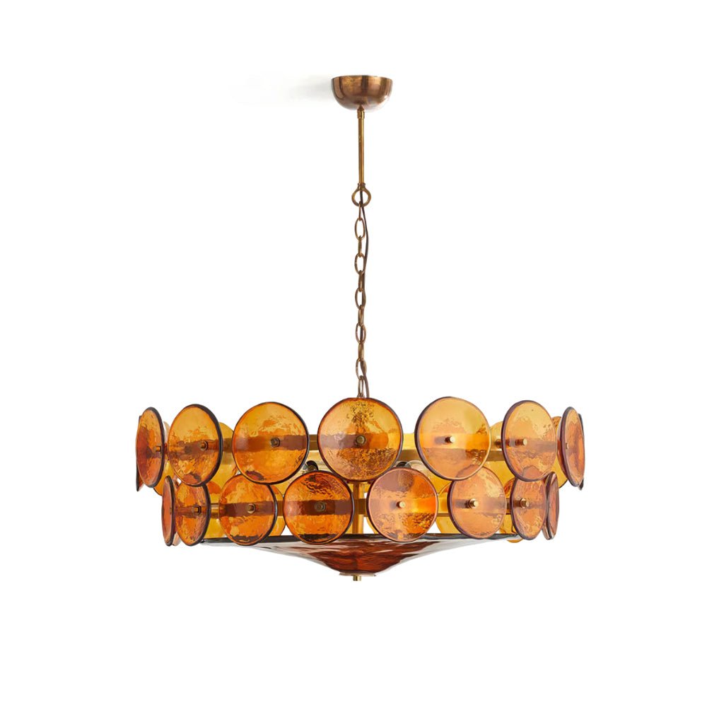 Solaris Disc Murano Candelabrum Chandelier