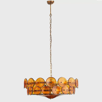 Solaris Disc Murano Candelabrum Chandelier