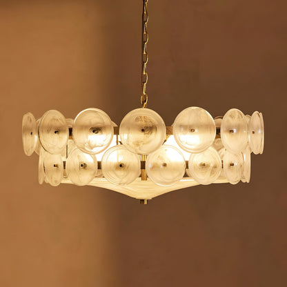 Solaris Disc Murano Candelabrum Chandelier